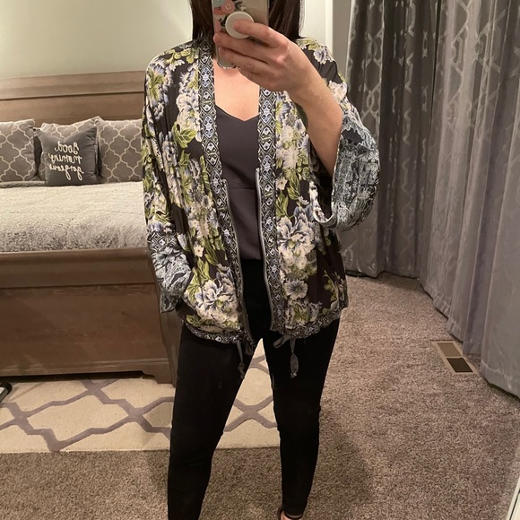 Free People Zip Up Printed Jacket - Picture 3 of 7